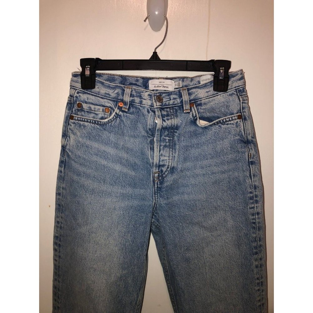 Anthropologie & Other Stories Button Fly Womens 26X27 Denim Jeans Cropped - Picture 2 of 3